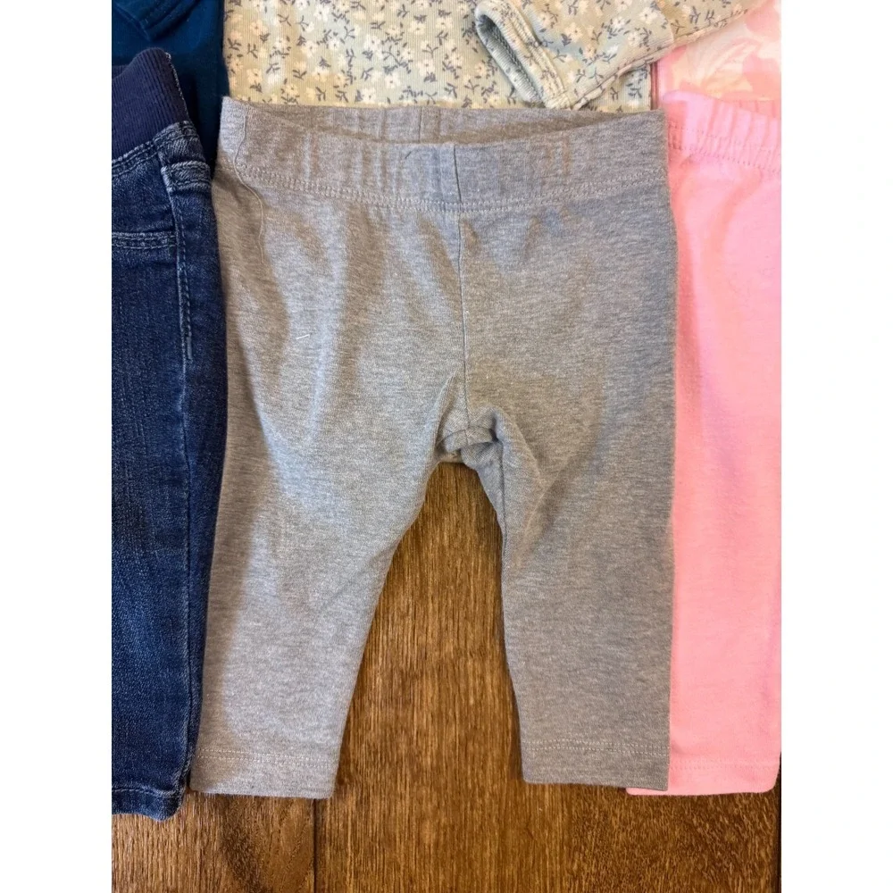 Baby Girl Clothes 0/3 Months Pants Jeans Bodysuit Shirts Outfits Long Sleeve Lot